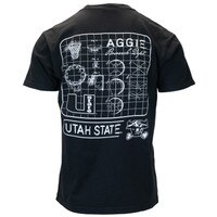 Utah State Aggie Basketball Blueprint Unisex T-Shirt